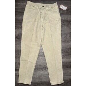 VTG 80s Palmetto’s Pants NWT Size 16 Made in USA High Rise Tapered Tan Cotton